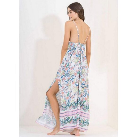 💕MAAJI💕 Debbie Cover-Up Maxi Dress ~ Chinoiserie Print Medium NWT - Picture 7 of 16